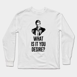 Lucifer Morningstar What Is It You Desire Long Sleeve T-Shirt